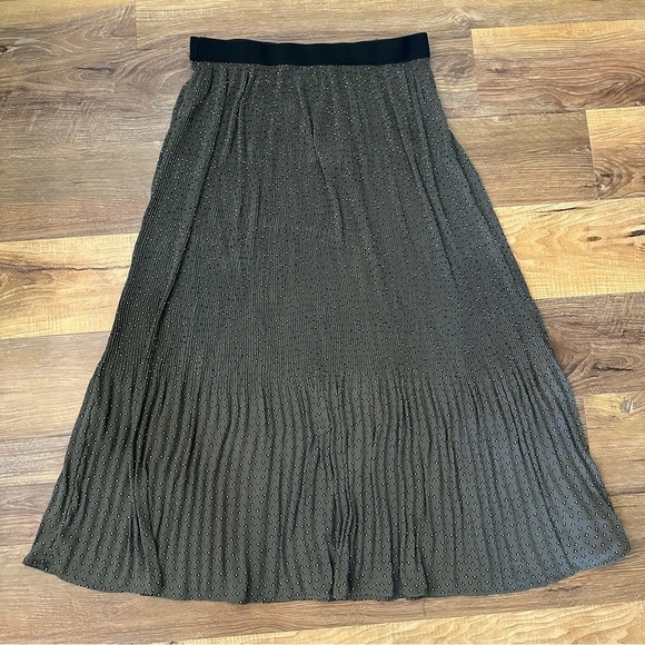 NWT Adrianna Papell Print Pleated Midi Skirt size M - Picture 2 of 5
